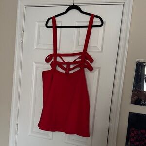 Chic Red Strappy Camisole